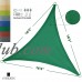 LyShade 16'5" x 16'5" x 16'5" Triangle Sun Shade Sail Canopy with Stainless Steel Hardware Kit - UV Block for Patio and Outdoor   